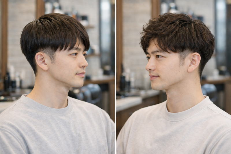 自分に合う？髪質別に見るツーブロックの「かぶせる髪の長さ」！