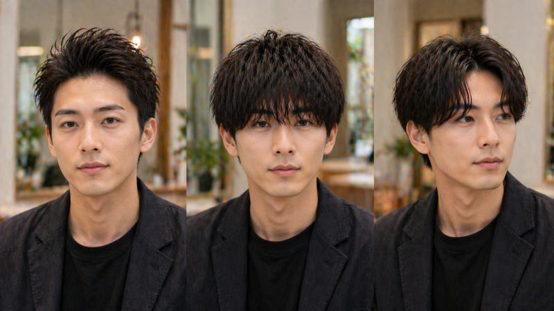 扱いやすさもある３タイプ別マッシュヘア前髪スタイルの提案！