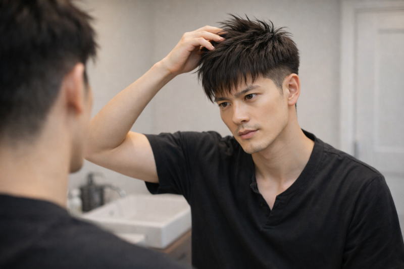 選択肢【２】クロップスタイルが伸びかけてきたときの３つのヘアアレンジを提案！