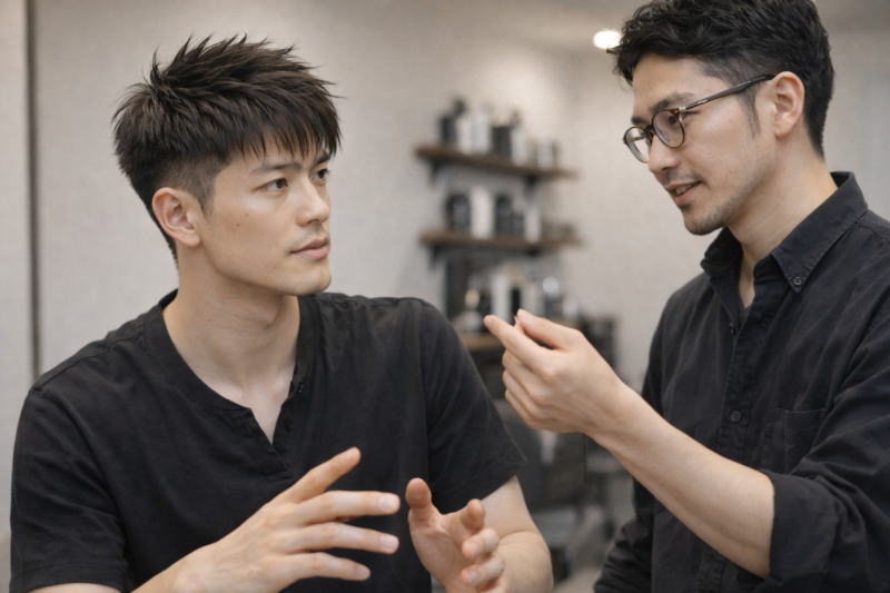 選択肢【３】伸びかけてきたクロップスタイルを利用して新しいスタイルに挑戦したい！