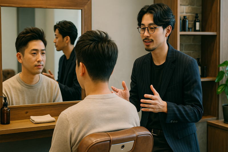 理容師さん目線で解説|フェザーアップが似合う人のオーダーの考え方!