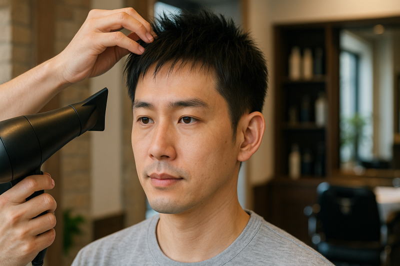 髪が細い/柔らかい人向け｜短めフェザーアップで[ペタんと見せない]ためのポイント！