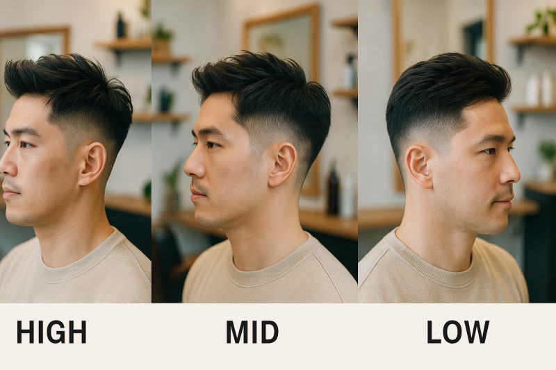 フェザーアップのハイフェードとミドル/ローフェードの違いを比較!