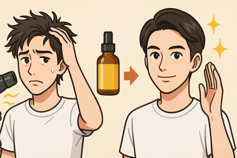 ドライヤー前にヘアオイルを使うだけで髪はこう変わる！