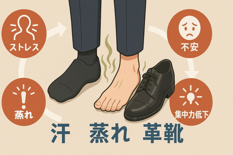 足の臭いによるストレスを今すぐ解消したいビジネスマンへ！原因/日常への影響/最短でできる改善法まとめ！