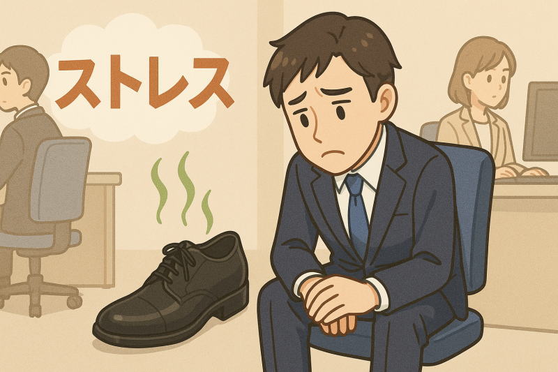 足の臭いがストレスになる本当の理由とは！ビジネスマンが抱える「見えない不安」を徹底解説！
