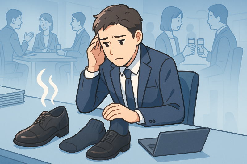 足の臭いストレスが日常に与えるダメージとは？ビジネスマンが直面するリアルな悩み！