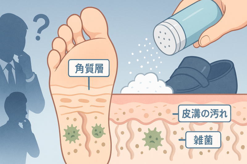 足の臭い対策でパウダーを使っても改善しない人へ｜ニオイの元を断つために必要なこと！