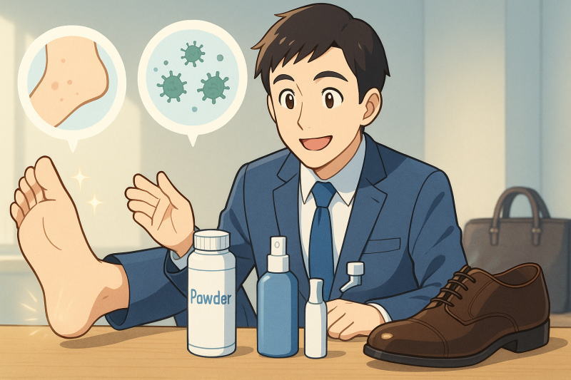 「粉」では消せない足の臭いを根本から断つには!「皮脂汚れ×靴内部」までケアする方法!