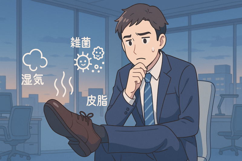 足の臭いが気になる革靴問題｜原因・NG対策・根本ケアをビジネスマン向けに解説！