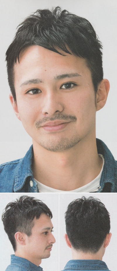 「自然なスタイルのツーブロック」ヘアスタイル