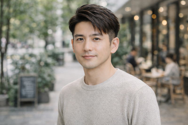 休日に自然になじむ「プライベート向けの長め震災刈り」!