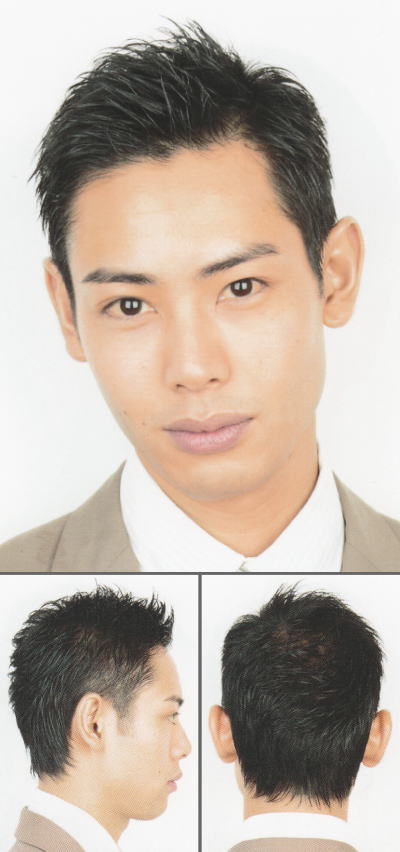 「大人仕上げの2ブロック黒髪レイヤー」ヘアスタイル