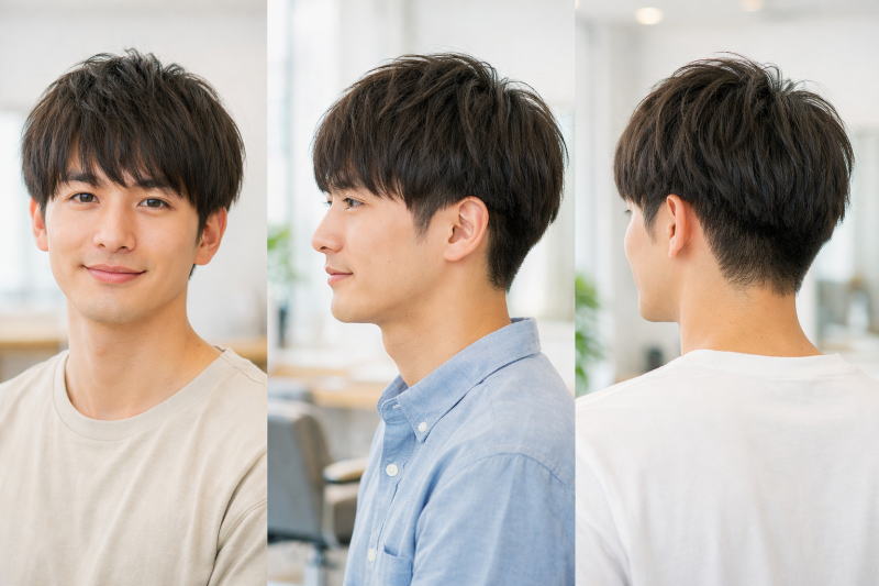 爽やかマッシュ[ノーセット]３つのヘアスタイルでは！ポイントは２つの組み合わせ！