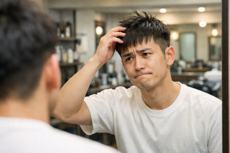 クロップスタイル[前髪浮く]の３つの対策法！直毛メンズに多い前髪が浮く対処！