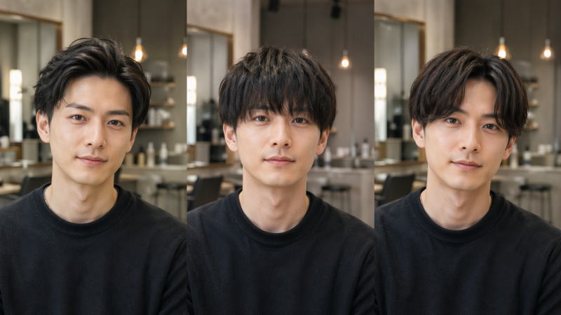 マッシュの前髪は[あげる][かぶせる][分ける]３つの選び方で決まる！バングスタイル徹底比較！
