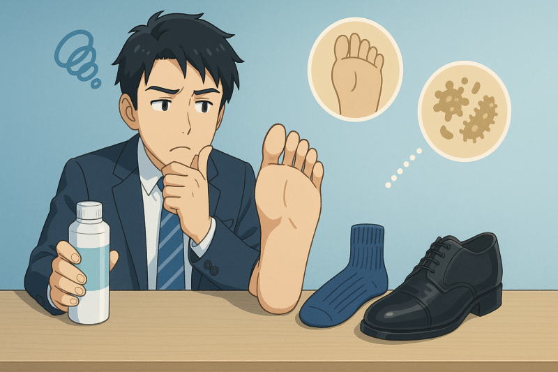 足の臭いにパウダーを使う前に読んでみて！即効性の理由/改善しない原因/根本対策まで完全ガイド！